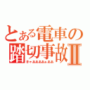 とある電車の踏切事故Ⅱ（きゃああああぁああ）