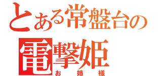 とある常盤台の電撃姫（お姉様）