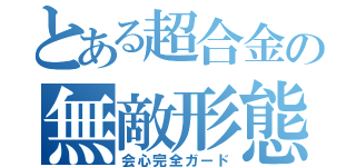 とある超合金の無敵形態（会心完全ガード）