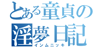 とある童貞の淫夢日記（インムニッキ）