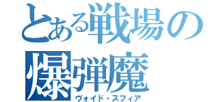 とある戦場の爆弾魔（ヴォイド・スフィア）