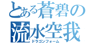 とある蒼碧の流水空我（ドラゴンフォーム）