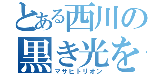 とある西川の黒き光を放つ神（マサヒトリオン）