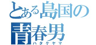 とある島国の青春男（ハタケヤマ）