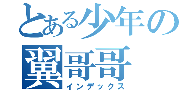 とある少年の翼哥哥（インデックス）