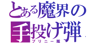 とある魔界の手投げ弾（プリニー隊）