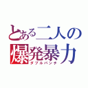 とある二人の爆発暴力（ダブルパンチ）