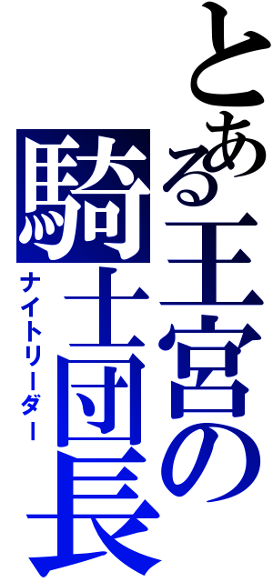 とある王宮の騎士団長（ナイトリーダー）