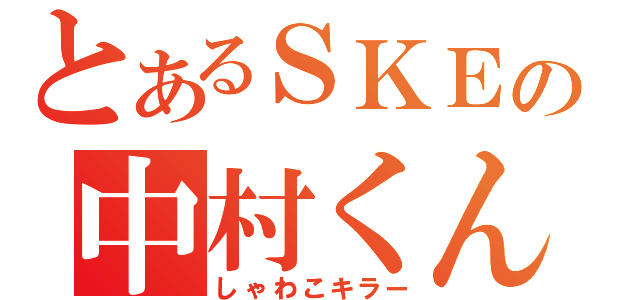 とあるＳＫＥの中村くん（しゃわこキラー）