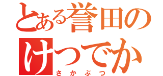 とある誉田のけつでか（さかぶつ）