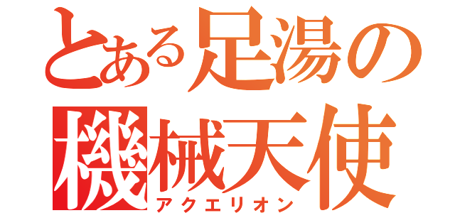 とある足湯の機械天使（アクエリオン）