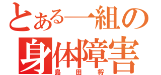 とある一組の身体障害（島田将）