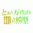 とある万代の組立模型（プラモデル）