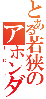 とある若狭のアホンダラ（ＩＱ．）