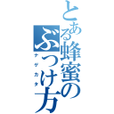 とある蜂蜜のぶつけ方（ナゲカタ）