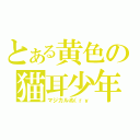 とある黄色の猫耳少年（マジカルぬ（ｒｙ）