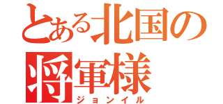 とある北国の将軍様（ジョンイル）