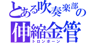 とある吹奏楽部の伸縮金管（トロンボーン）