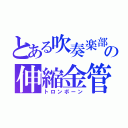 とある吹奏楽部の伸縮金管（トロンボーン）