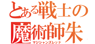 とある戦士の魔術師朱（マジシャンズレッド）