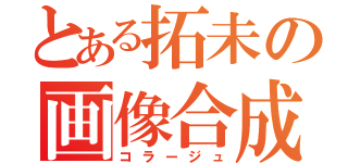 とある拓未の画像合成（コラージュ）