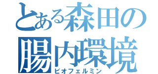 とある森田の腸内環境（ビオフェルミン）