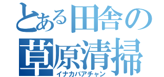 とある田舎の草原清掃（イナカバアチャン）