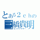 とある２ｃｈの三橋貴明（ビッグブラザー）