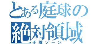 とある庭球の絶対領域（手塚ゾーン）