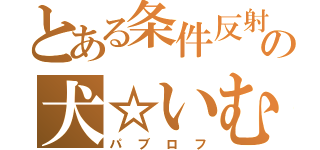 とある条件反射の犬☆いむ（パブロフ）