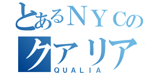 とあるＮＹＣのクアリア（ＱＵＡＬＩＡ）