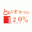 とあるオカマの１２０％エロ番長（たかまる）