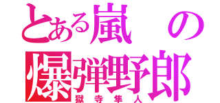 とある嵐の爆弾野郎（獄寺隼人）