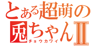 とある超萌の兎ちゃんⅡ（チョウカワイ）