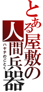 とある屋敷の人間兵器（ハヤテのごとく）