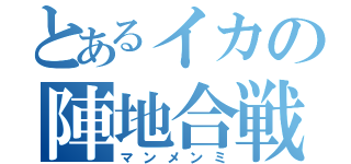 とあるイカの陣地合戦（マンメンミ）