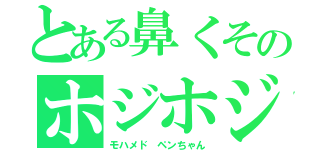 とある鼻くそのホジホジ日記（モハメド ペンちゃん）