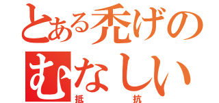 とある禿げのむなしい（抵抗）