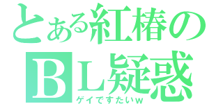 とある紅椿のＢＬ疑惑（ゲイですたいｗ）