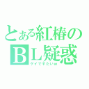 とある紅椿のＢＬ疑惑（ゲイですたいｗ）