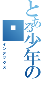 とある少年の伟（インデックス）