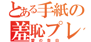 とある手紙の羞恥プレイ（愛の告白）