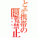 とある携帯の閲覧禁止（見るな！）