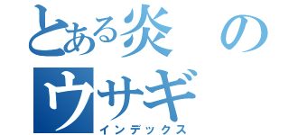 とある炎のウサギ（インデックス）