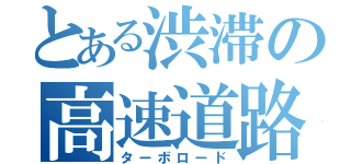 とある渋滞の高速道路（ターボロード）