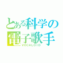 とある科学の電子歌手（ＶＯＣＡＬＯＩＤ）