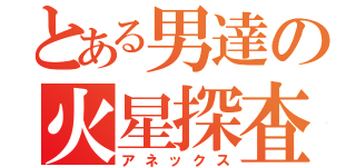 とある男達の火星探査機（アネックス）