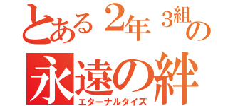 とある２年３組の永遠の絆（エターナルタイズ）