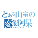 とある山室の変態阿呆（ホソミゾマドカ）