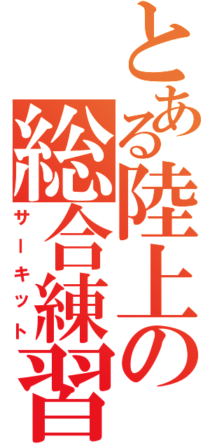 とある陸上の総合練習（サーキット）